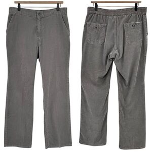 Vintage 80s Levi's Corduroy Pants High Rise Straight Leg Loose Fit Gray | 33"